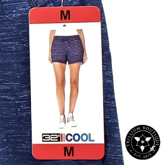 32 Degrees Cool Blue Space Dye Shorts Medium NWT! - Picture 3 of 4